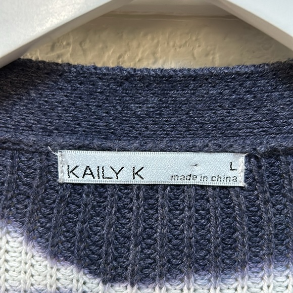 Kaily K Bleach Dyed Open Front Cardigan - Picture 2 of 4